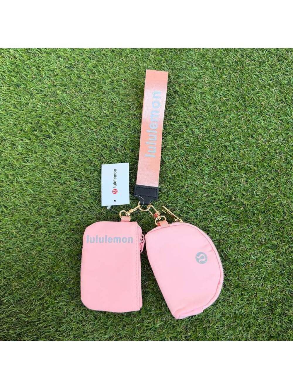 Lululemon Dual Pouch Wristlet - Soft Pink